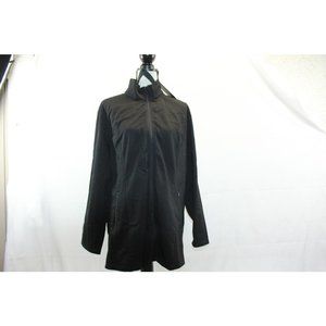 NEW Jacket Lightweight Zip Front Long Casual Coat Black Size 18W